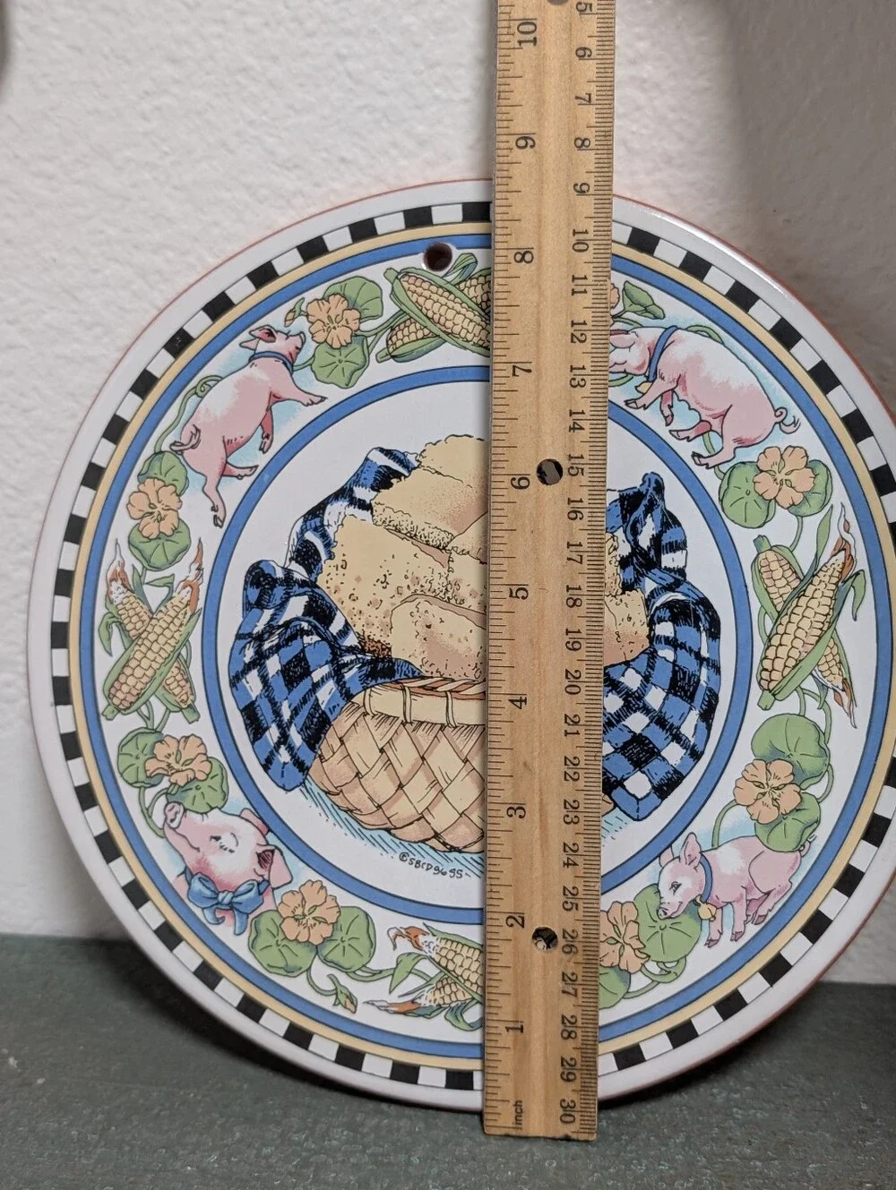 Santa Barbara Designs TerraCotta Old Fashioned Corn Bread Decor Trivet Recipe